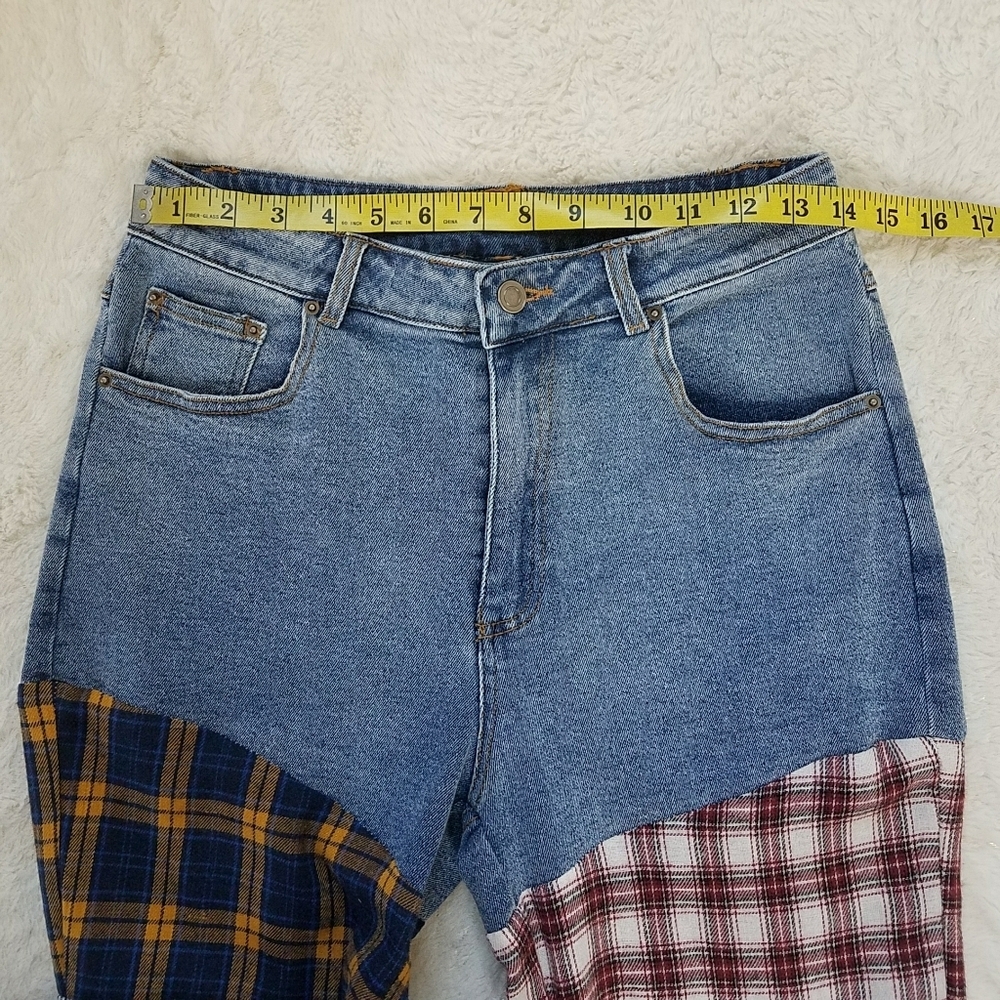 Rehab Lab Patchwork Flare Jeans - Picture 6 of 14